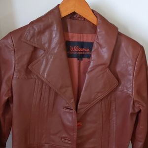 Vintage 1970's Wilson Oxblood Trench Coat